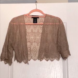 NWOT Boho Lace Bolero